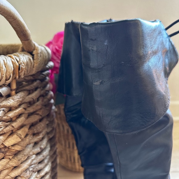 Black slouch boots GUESS size 9 - Picture 5 of 15